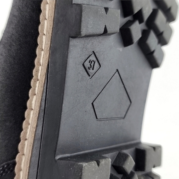 Steve Madden Astrixx Women's Ankle Boot Black Faux Fur Trim Side Zip Size EU 37 - Picture 13 of 15